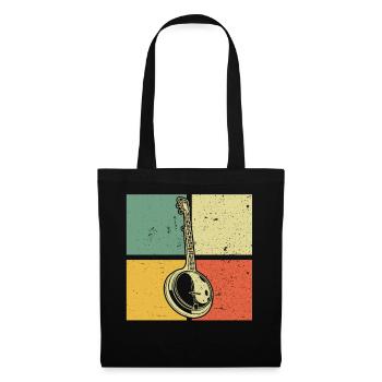 Banjo Banjo joueur Banjoïste - Sac en tissu - noir - Devant