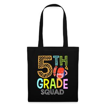 Équipe de 5 classes École de cinquième année - Sac en tissu - noir - Devant
