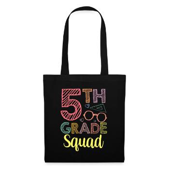 Équipe de 5 classes École de cinquième année - Sac en tissu - noir - Devant