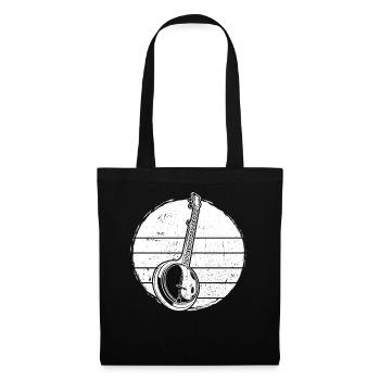 Banjo Banjo joueur Banjoïste - Sac en tissu - noir - Devant