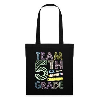 Team 5 Grade Fifth Fifth Grader School - Tote Bag - black - Front