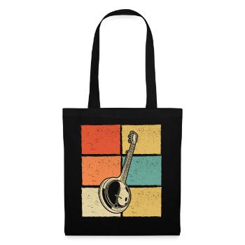 Banjo Banjo joueur Banjoïste - Sac en tissu - noir - Devant