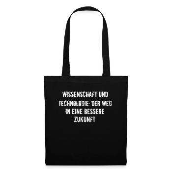 Wissenschaft - Wissenschaft und Technologie: Der - Stoffbeutel - Schwarz - Vorne