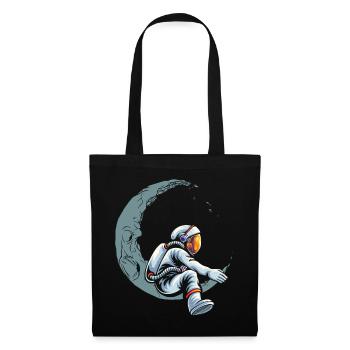 Funny Astronaut On Moon For Astronomy Student - Tote Bag - black - Front