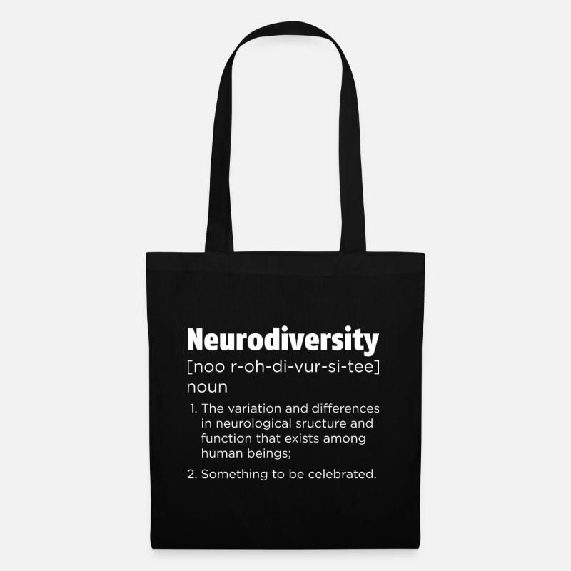 Neurodiversity Definition For Neurodiversity Aware - Tote Bag - black