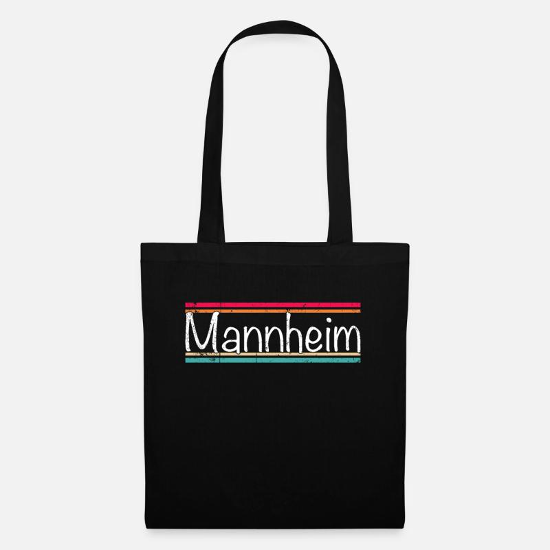 Mannheim - Stoffbeutel - Schwarz