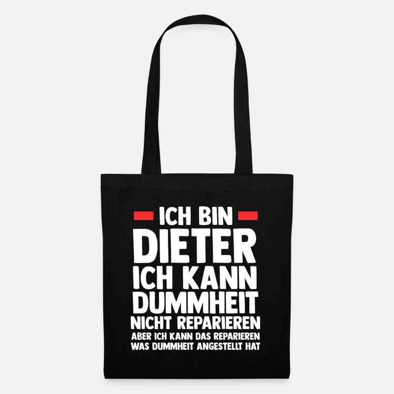 Dieter - Stoffbeutel - Schwarz