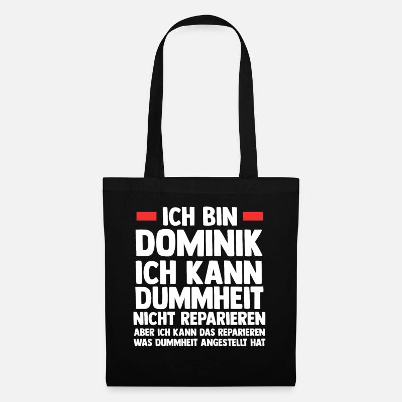 Dominik - Stoffbeutel - Schwarz