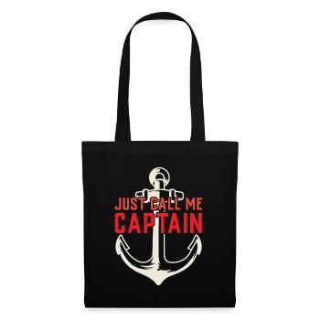 Just call me Captain Ship Boating - Tote Bag - black - Front