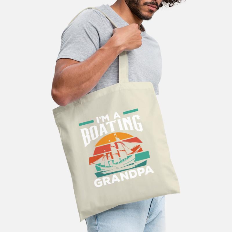 Ich Bin Ein Bootfahrender Opa Bootfahren Boot Stoffbeutel
