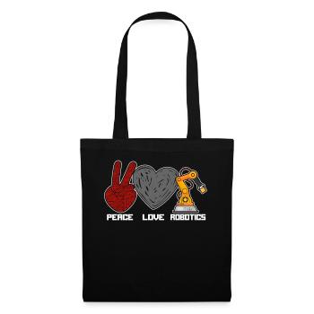 Ingénieur en robotique robotique femme - Sac en tissu - noir - Devant