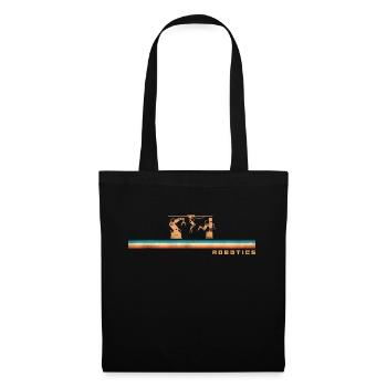 Robot Robotics Engineer Retro - Tote Bag - black - Front