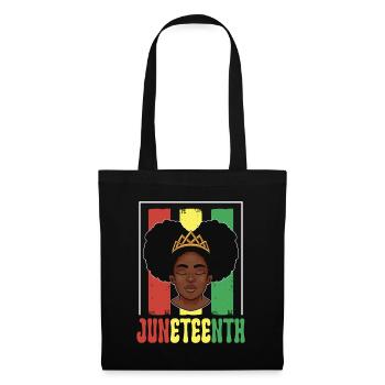 Juneteenth 1865 Black African American Afrika - Stoffbeutel - Schwarz - Vorne