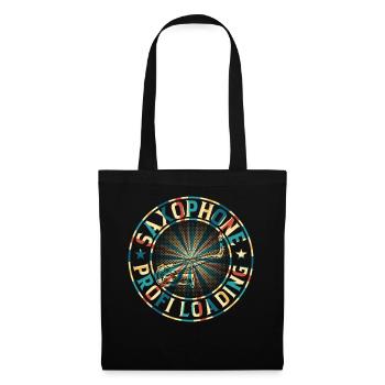 Saxophone Musicien Saxophoniste - Saxophone Profi L - Sac en tissu - noir - Devant