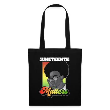 Juneteenth Matters African American Black 1865 - Stoffbeutel - Schwarz - Vorne