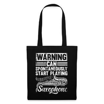 Saxophonist - Can Spontaneously Start Playing Saxo - Tote Bag - black - Front