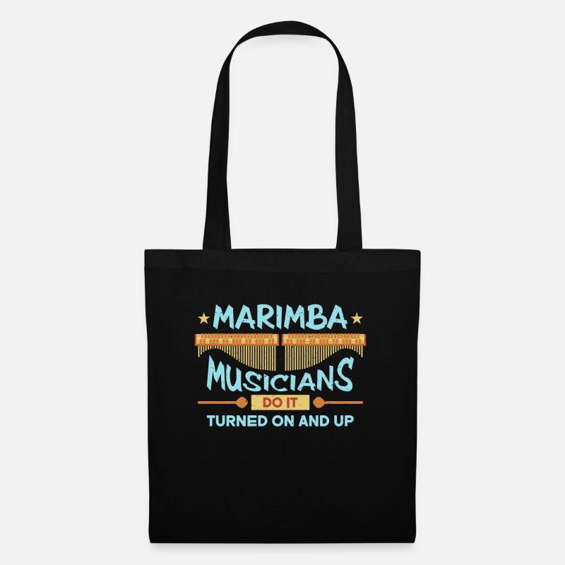 Marimba Musicians Do It Instrument Marimba Player - Stoffbeutel - Schwarz