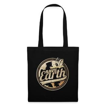 Logo Save Earth For Earth Day - Tote Bag - black - Front