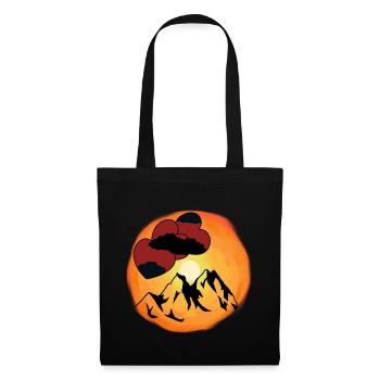 Sunshine Heart Mountaineer Amoureux de la nature Suisse - Sac en tissu - noir - Devant