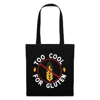 Trop cool pour le gluten pour les amateurs sans gluten - Sac en tissu - noir - Devant