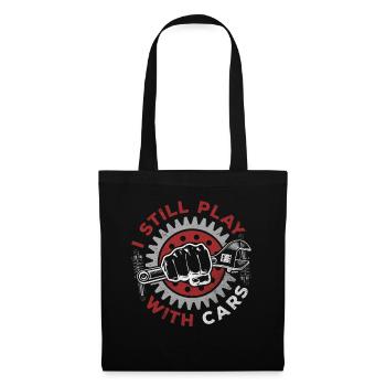 Je joue toujours avec des voitures - PS lovers - Sac en tissu - noir - Devant