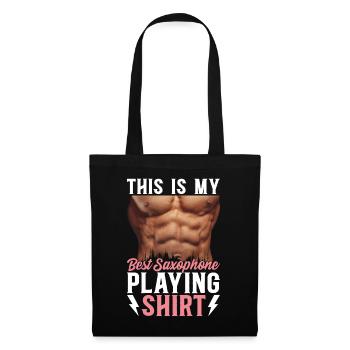 C’est mon meilleur saxophone jouant du saxophone chemise - Sac en tissu - noir - Devant