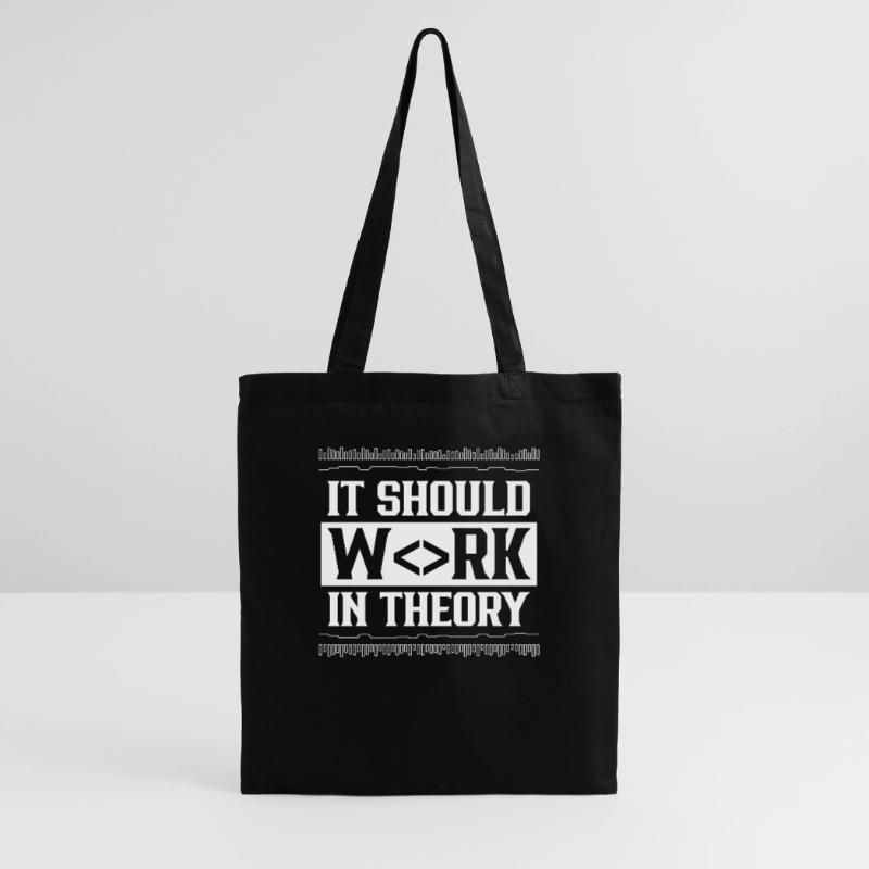 In theory, it should work code coding Tote Bag