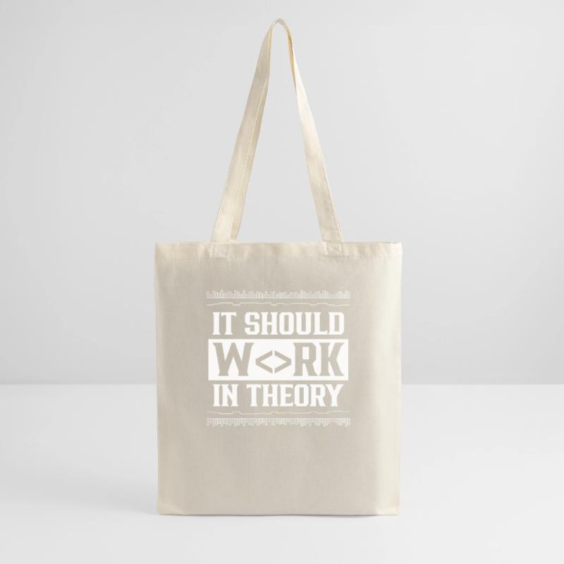 In theory, it should work code coding Tote Bag
