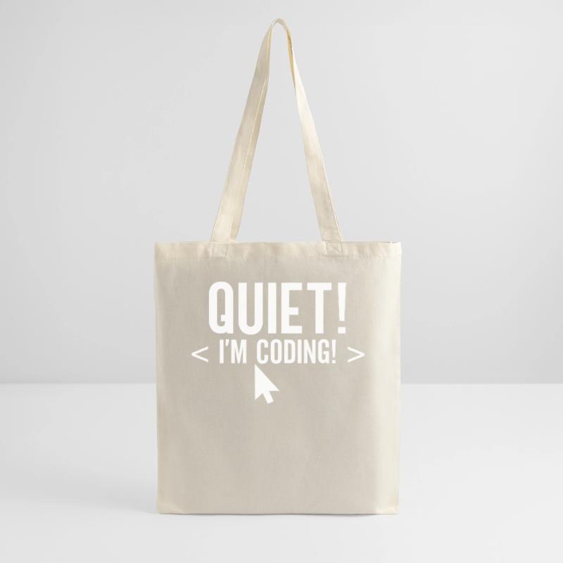 Leise Ich Programmiere Coding Programmieren Coder Stoffbeutel