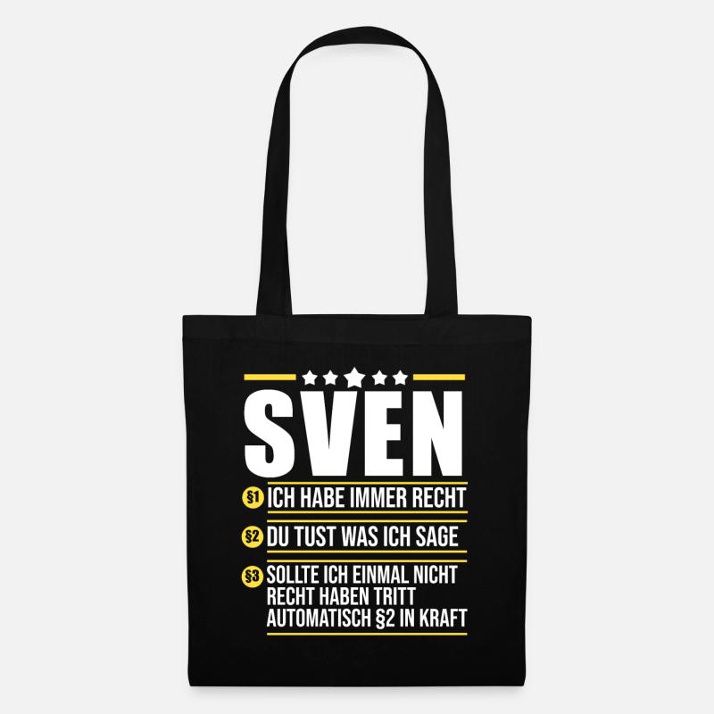 Sven - Stoffbeutel - Schwarz