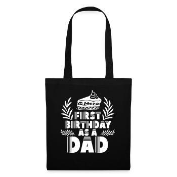 First birthday as daddy daddy dad party - Tote Bag - black - Front