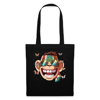 60s 70s Costume Groovy Hippie - Sac en tissu - noir - Devant