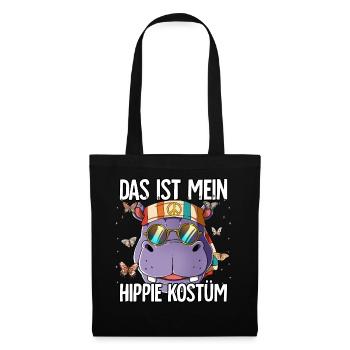 Das Ist Mein Hippie Kostüm 60er 70er Jahre Kostüm - Stoffbeutel - Schwarz - Vorne