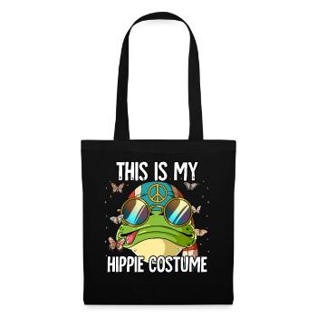 Costume des années 60 des années 70 Ceci est mon costume hippie - Sac en tissu - noir - Devant