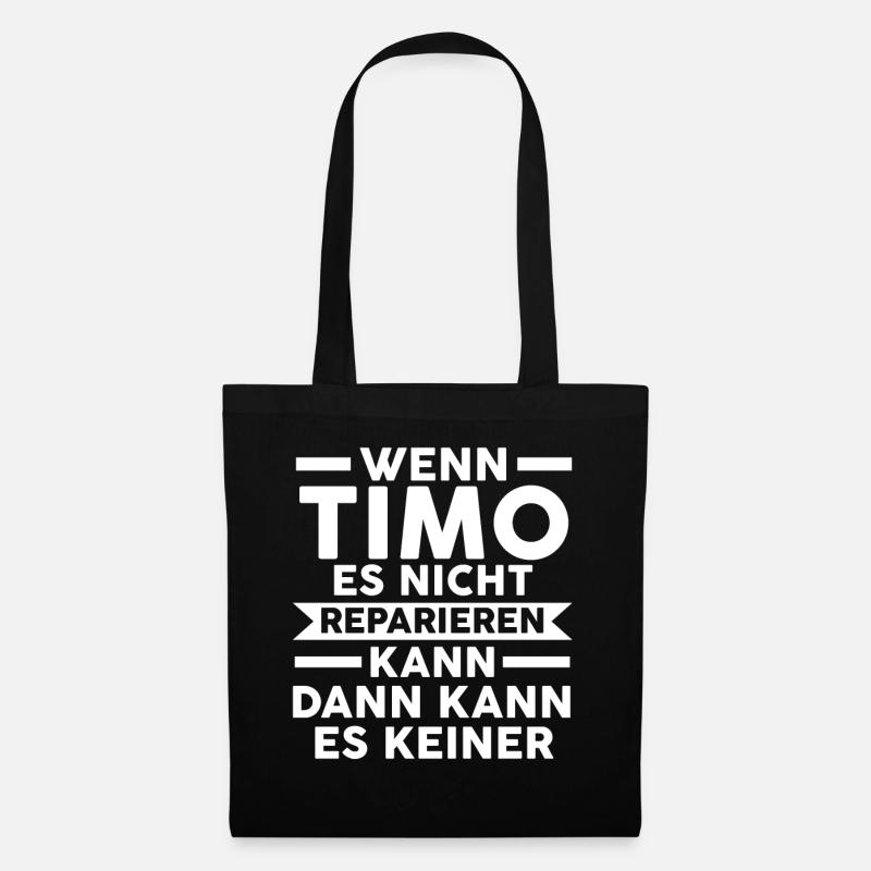 Timo - Stoffbeutel - Schwarz
