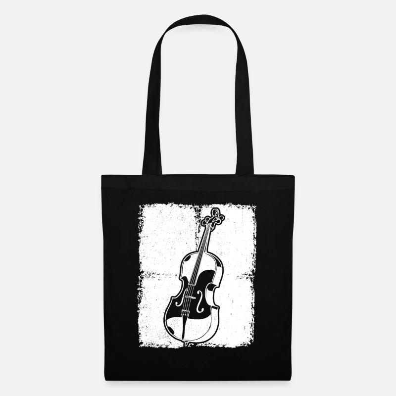 Cello Cellospieler Cellist - Stoffbeutel - Schwarz