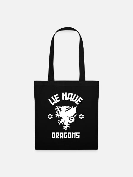 We Have Dragons - Wales Football Gift - Tote Bag - black
