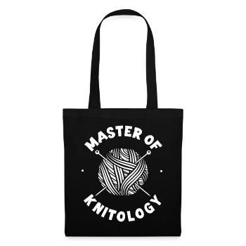 Knitting Knitter Master Of - Tote Bag - black - Front
