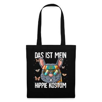 Das Ist Mein Hippie Kostüm 60er 70er Jahre Kostüm - Stoffbeutel - Schwarz - Vorne