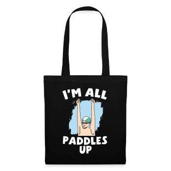 Je suis tous des pagayeurs athlètes nageurs sports nautiques - Sac en tissu - noir - Devant