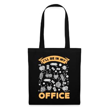 Tricoter Tricoter Je serai dans mon - Sac en tissu - noir - Devant
