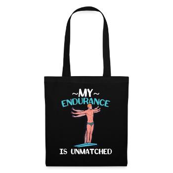 My endurance is second to none Pool diving - Tote Bag - black - Front