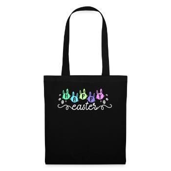 Happy Easter Rabbit Egg Decor Christian - Tote Bag - black - Front
