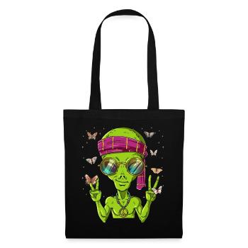 60s 70s Costume Groovy Hippie - Sac en tissu - noir - Devant
