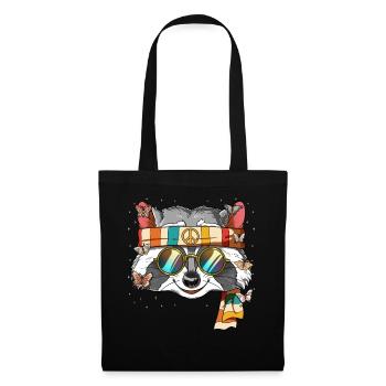 60s 70s Costume Groovy Hippie - Tote Bag - black - Front