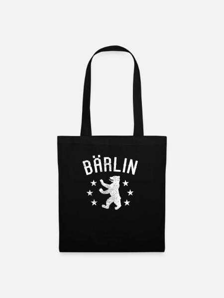 Berlin Wappen - Stoffbeutel - Schwarz