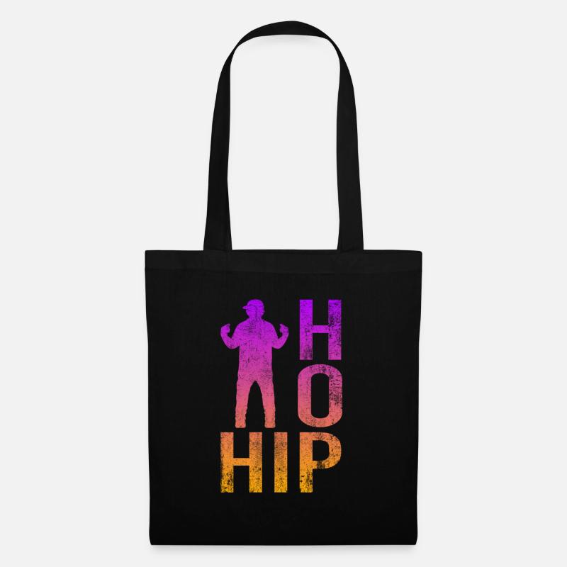 Hip Hop - Stoffbeutel - Schwarz