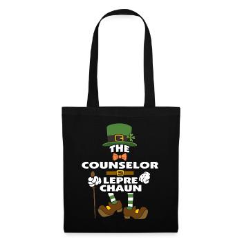 The Counselor Leprechaun St Patrick's Day - Stoffbeutel - Schwarz - Vorne