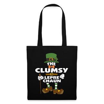 Le lutin maladroit de la Saint-Patrick - Sac en tissu - noir - Devant