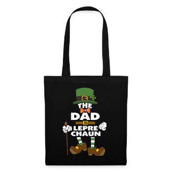 The Dad Leprechaun St Patrick's Day - Stoffbeutel - Schwarz - Vorne